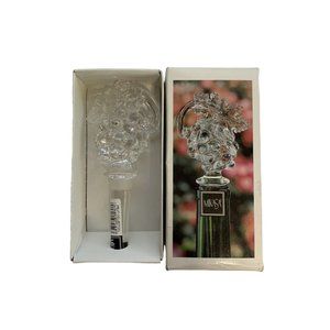 Mikasa Wine Bottle Stopper Austrian Lead Crystal Grapes Fruit Collection